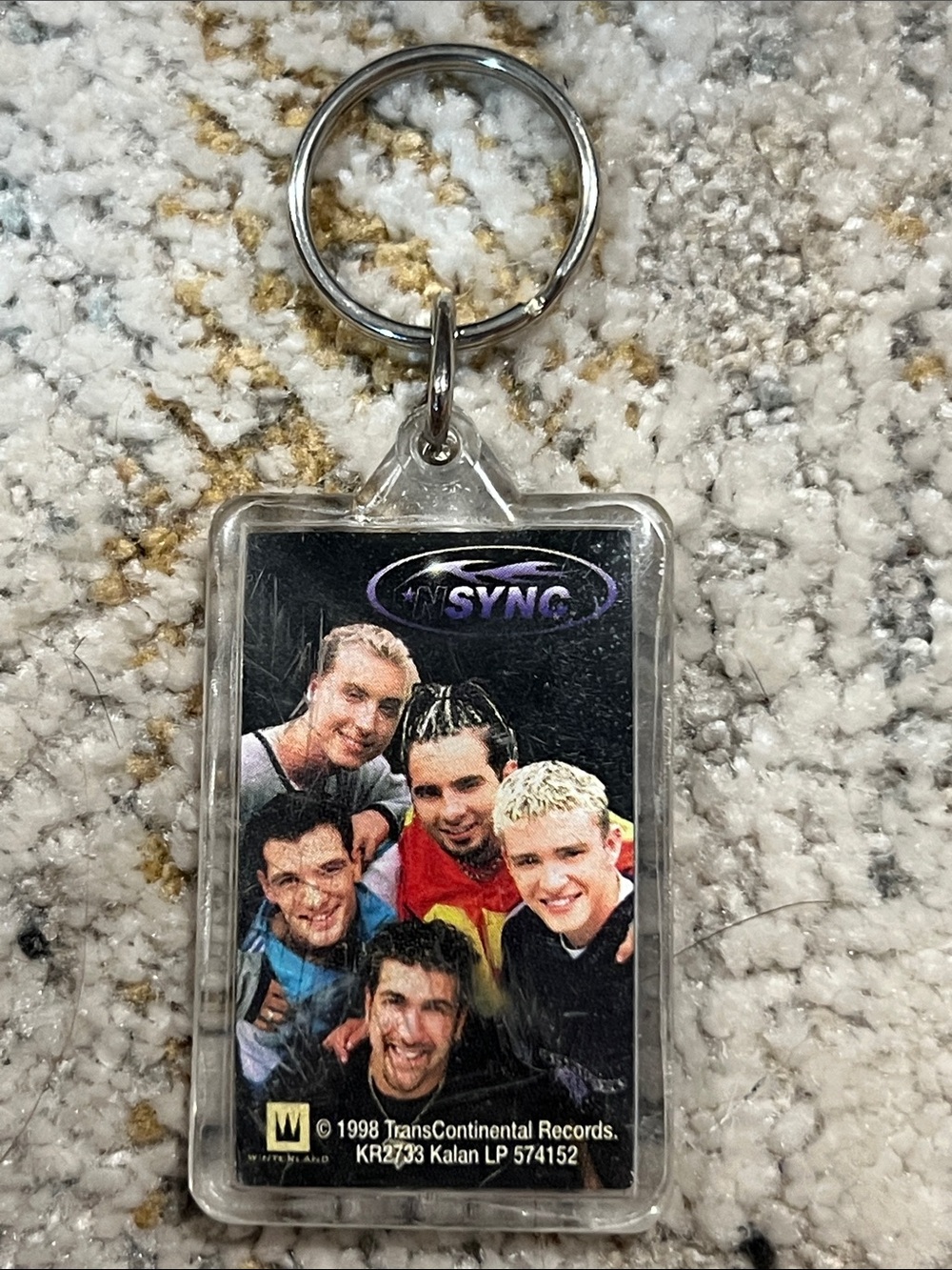 Vintage 90 NSYNC band keychain boy band y2k z32